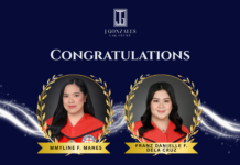 J GONZALES LAW OFFICE Pioneer Underbar Associates Pass the 2025 Bar Exams